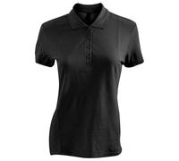 SOLS Womens/Ladies Passion Pique Short Sleeve Polo Shirt (Black) Cotton - Size Medium