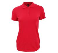 SOLS Womens/Ladies Perfect Pique Short Sleeve Polo Shirt (Red) Cotton - Size 3XL