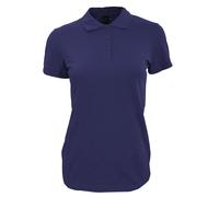 SOLS Womens/Ladies Perfect Pique Short Sleeve Polo Shirt (French Navy) - Multicolour Cotton - Size Large