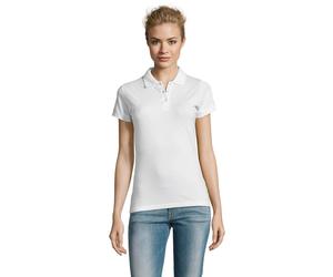 SOLS Womens/Ladies Perfect Polo ShirtM White LT2724