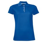 SOLS Womens/Ladies Performer Short Sleeve Pique Polo Shirt (Royal Blue) - Size X-Large