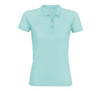 SOLS Womens/Ladies Planet Organic Polo Shirt (Arctic Blue) - Light Blue - Size Large