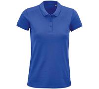 SOLS Womens/Ladies Planet Organic Polo Shirt (Royal Blue) - Size Large