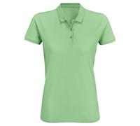 SOLS Womens/Ladies Planet Organic Polo Shirt (Frozen Green) - Size Large