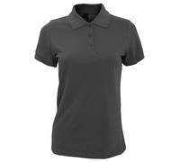SOLS Womens/Ladies Prime Pique Polo Shirt (Dark Grey) - Size 3XL