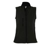 (M, Black) SOLS Womens/Ladies Rallye Soft Shell Bodywarmer Jacket