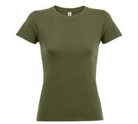 SOLS Womens/Ladies Regent Short Sleeve T-Shirt (Army) - Green - Size Medium