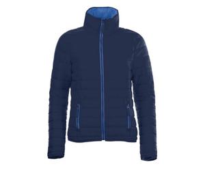SOLS Womens/Ladies Ride Padded Water Repellent Jacket (Navy) Nylon - Size Medium