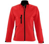 SOLS Womens/Ladies Roxy Soft Shell Jacket (Breathable, Windproof And Water Resistant) (Red) - Size X-Large