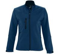 SOL'S Women's Roxy Soft Shell Jacket (Breathable, Windproof & Water Resistant) in Dark Blue | Size: Small SOL'S Dark Blue S
