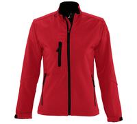 SOL'S Women's Roxy Soft Shell Jacket (Breathable, Windproof & Water Resistant) in Red | Size: 2XL SOL'S Red 2XL