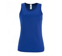 SOLS Womens/Ladies Sporty Performance Sleeveless Tank Top (Royal Blue) - Size Medium