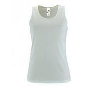 SOLS Womens/Ladies Sporty Performance Sleeveless Tank Top (White) - Size X-Large
