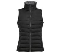 SOLS Womens/Ladies Wave Padded Water Repellent Bodywarmer/Gilet (Black) - Size Small