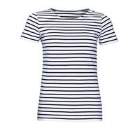 SOL'S Women's Miles Striped Short Sleeve T-Shirt in Off-White | Size: 2XL SOL'S Off-White 2XL