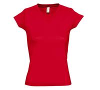 SOL'S Women's Moon V Neck Short Sleeve T-Shirt in Red | Size: 3XL SOL'S Red 3XL