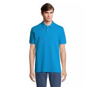 SOL'S Women's Pacific Pique Twin Needle Stitch Polo Shirt in Aqua | Size: Medium SOL'S Aqua M