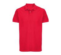 SOL'S Women's Pacific Pique Twin Needle Stitch Polo Shirt in Red | Size: 2XL SOL'S Red 2XL