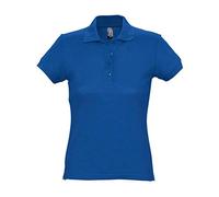 SOL'S Womens Passion Cotton Pique Polo Shirt Royal Blue XL