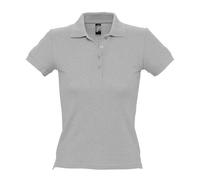 SOL'S Women's People Melange Polo Shirt in Grey | Size: XL SOL'S Grey XL