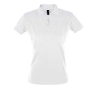 SOL'S Womens Perfect Cotton Pique Polo Shirt White XL