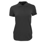 SOL'S Women's Perfect Pique Short Sleeve Polo Shirt in Black | Size: Large SOL'S Black L