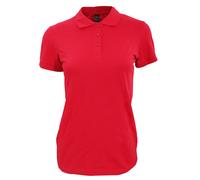 SOL'S Women's Perfect Pique Short Sleeve Polo Shirt in Red | Size: Large SOL'S Red L