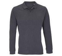 SOL'S Women's Planet Long-Sleeved Polo Shirt in Charcoal | Size: 4XL SOL'S Charcoal 4XL