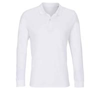 SOL'S Women's Planet Long-Sleeved Polo Shirt in White | Size: 4XL SOL'S White 4XL