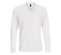 SOL'S Women's Polycotton Long-Sleeved Polo Shirt in White | Size: 4XL SOL'S White 4XL