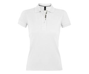 SOL'S Women's Portland Polo Shirt in White | Size: Medium SOL'S White M