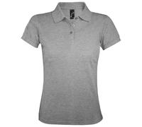 SOL'S Women's Prime Pique Polo Shirt in Grey | Size: Medium SOL'S Grey M