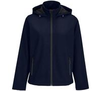 SOLS Womens Race Hooded Soft Shell Jacket - French Navy - XL - French Navy - 100% Mixed