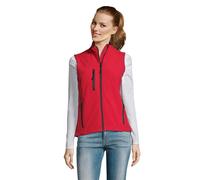 SOLS Womens/Ladies Rallye Soft Shell Bodywarmer Jacket (Red) - Size Small