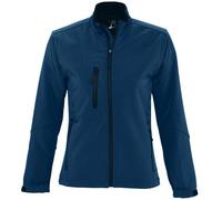 SOL'S Women's Roxy Soft Shell Jacket (Breathable, Windproof & Water Resistant) in Dark Blue | Size: Small SOL'S Dark Blue S