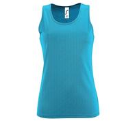 SOL'S Women's Sporty Performance Sleeveless Tank Top in Aqua | Size: 2XL SOL'S Aqua 2XL