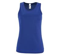 SOL'S Women's Sporty Performance Sleeveless Tank Top in Blue | Size: Medium SOL'S Blue M