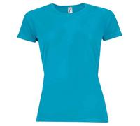SOL'S Women's Sporty Raglan T-Shirt in Aqua | Size: Large SOL'S Aqua L
