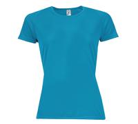SOL'S Women's Sporty Short Sleeve T-Shirt in Aqua | Size: XS SOL'S Aqua XS