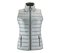 SOLS Womens Wave Padded Water Repellent Bodywarmer/Gilet - Metal Grey - XL - Metal Grey