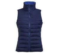 SOLS Womens Wave Padded Water Repellent Bodywarmer/Gilet - Navy - S - Navy - 100% Mixed