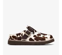 Solsbury Cow Suede Mules Brown/White