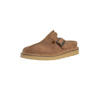 Clarks Mens Solsbury Mule Slide Sandal, Cola Suede, 7.5 UK