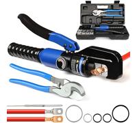 Solsop 10-Ton Hydraulic Crimping Tool, 4-70mm², 9 Dies & Cable Cutter