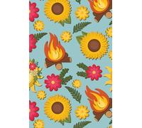 Solstice Infusion No. 21: Summer Witch Journal | Golden Magic Notebook | Hex & Hue Pixel Apothecary | 200 Lined Pages | 8.5x5.5” Cream Paper | Sun Witch Aesthetic