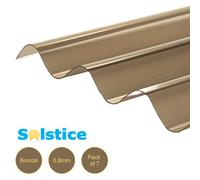 Solstice Pvc Corrugated Sheet Bronze 2000mm X 950mm X 0.8mm - Pack Of 7