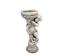 Solstice Sculptures James Boy Garden Planter, Fibre-Clay, Antique Stone Effect, 72cm