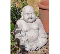 Solstice Sculptures Weathered Sitting Buddhist Monk Stone