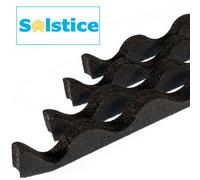 Solstice Standard 3" Flexible Foam Eaves Filler Black 1000mm - Pack Of 4