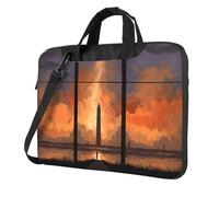 Solstice Wave Light Laptop Bag - Shockproof Laptop handbag for Business Trips Work Office and University, Black, 15.6 inch